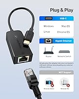 Vista 4 de Cable Matters Paquete de 2 adaptadores USB C a Ethernet Plug & Play con PXE, clon de dirección MAC