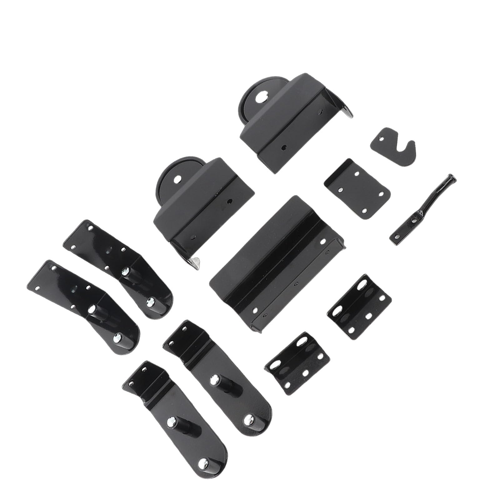 Topiky Kit Hardware per Cancelli Scorrevoli per Carichi Pesanti, Accessori per Cancelli a Rulli con Cuscinetti a Sfera, Kit Rulli per in Acciaio Al Carbonio Chiusura della Porta Stabile e Liscia