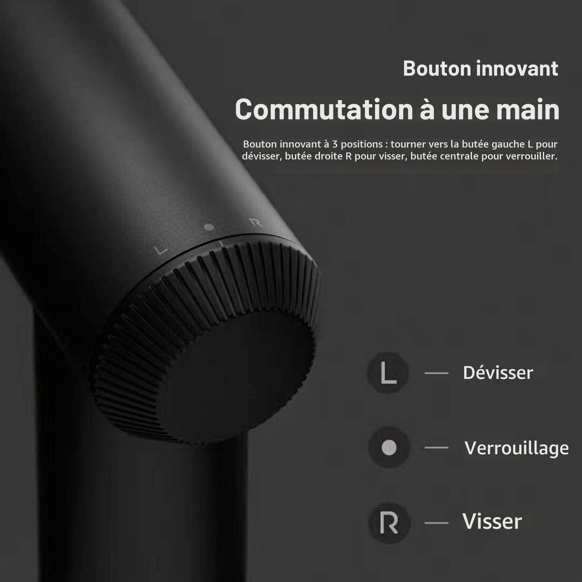 Xiaomi Tournevis rechargeable sans fil Mijia 3.6V 2000mAh Li-ion 5N.m Tournevis électrique avec 12 pièces S2 embouts de vis pour la maison