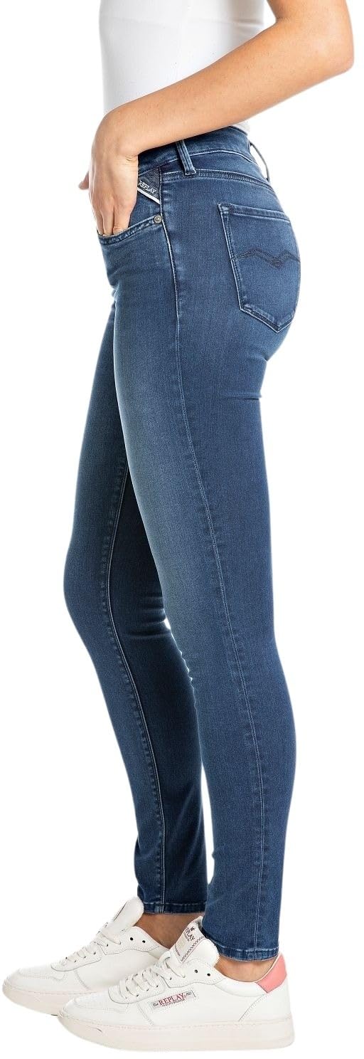 Replay Damen Jeans New Luz Skinny-Fit ResinPlus+