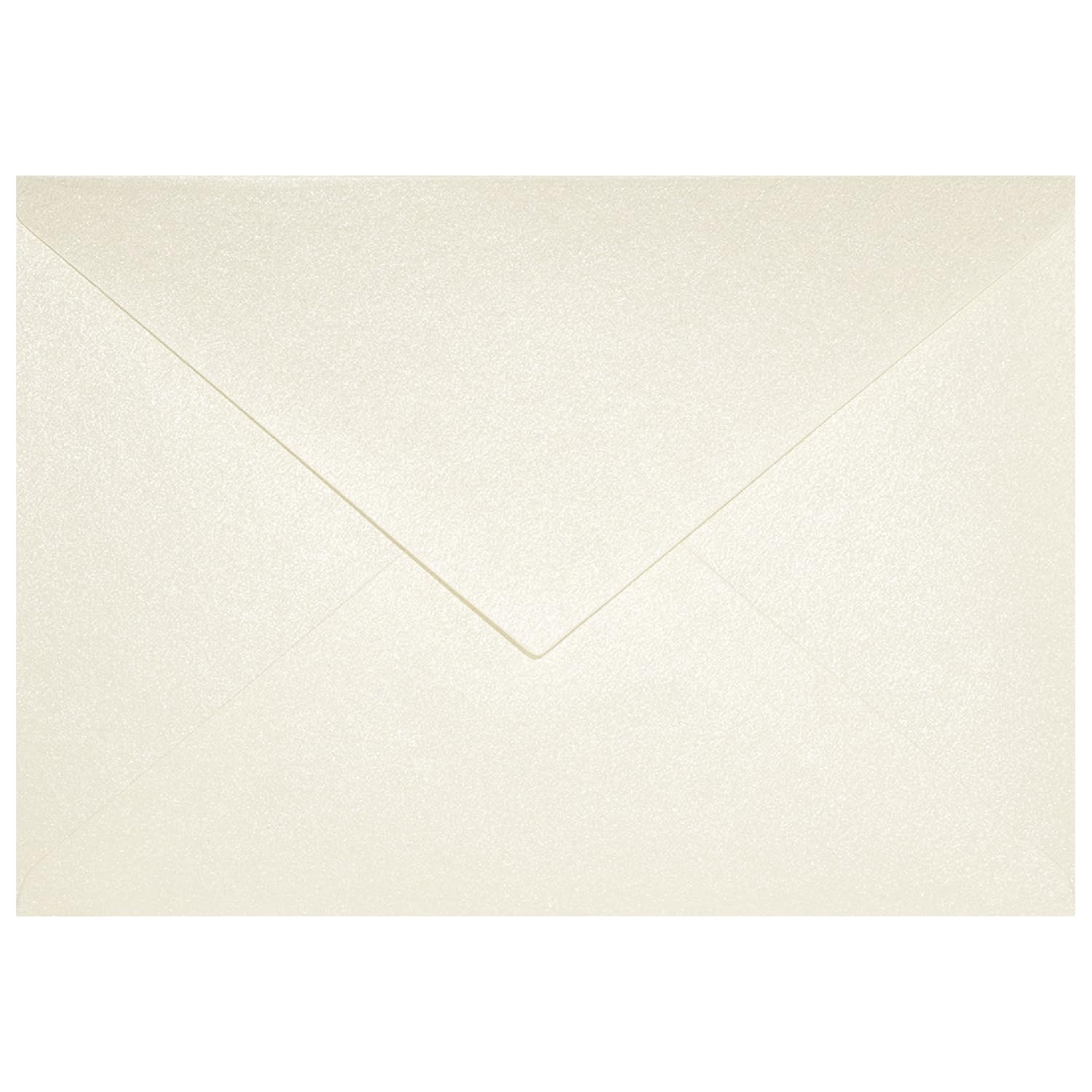 Netuno 100x Briefumschlag Perlmutt-Creme DIN C6 114x 162 mm 120g Aster Metallic Cream elegante Perlmutt-Glanz-Umschläge Perleffekt metallisch-glänzend Hochzeits-Umschläge schick C6