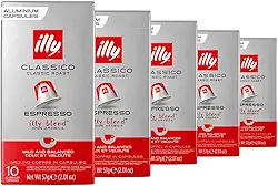50 Cápsulas para Nespresso, Café Italiano Illy, Clássico