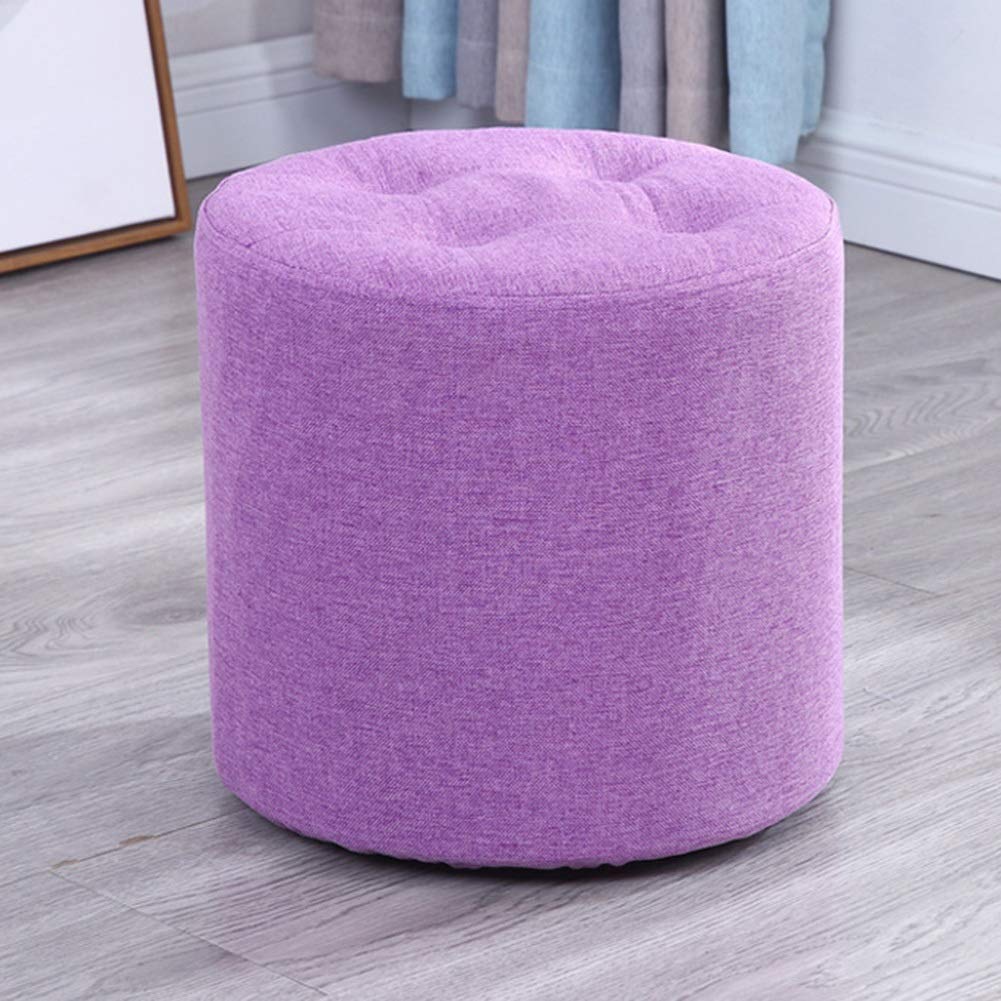 Tabouret banc en bois massif violet et assise capitonnée
