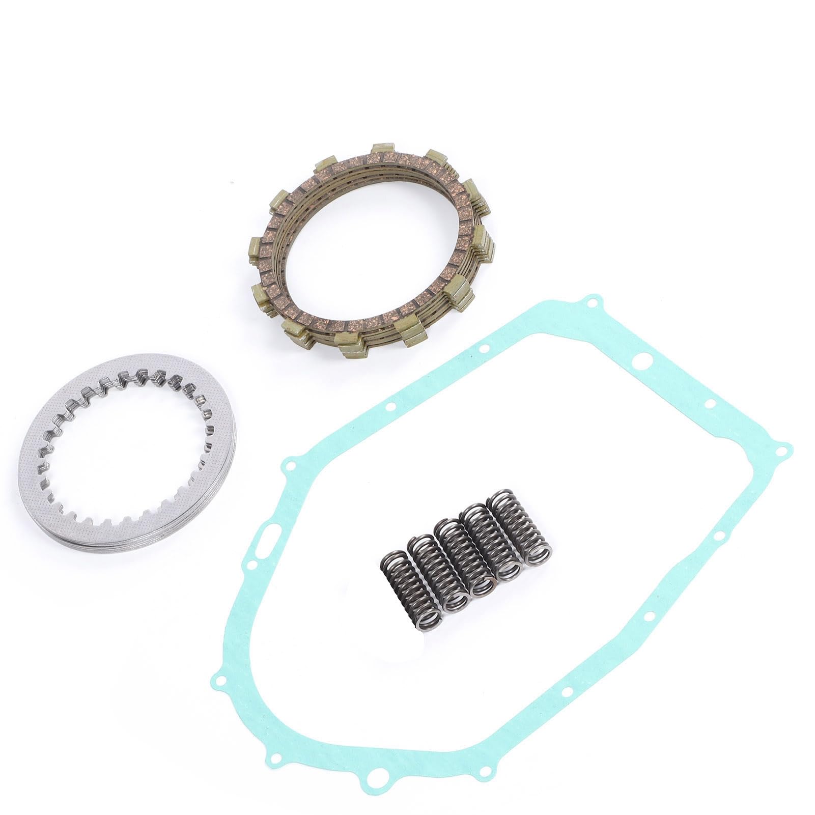 Keenso Kit de Embrague Kit de Embrague Completo con Aleación de Aluminio y Discos de Fricción de Papel Junta de Resortes OEM Apto para 350 YFM350R 2004 a 2013 Reparación de ATV