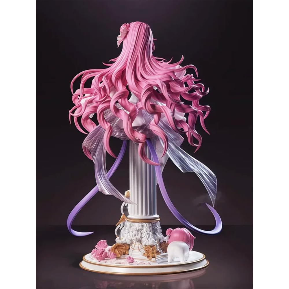 Figurka Dorothys figurka anime, 28 cm NIKKE figurka model duży rozmiar różowa figurka dziewczyny z podstawą filaru dekoracja biurka przedmioty kolekcjonerskie prezent