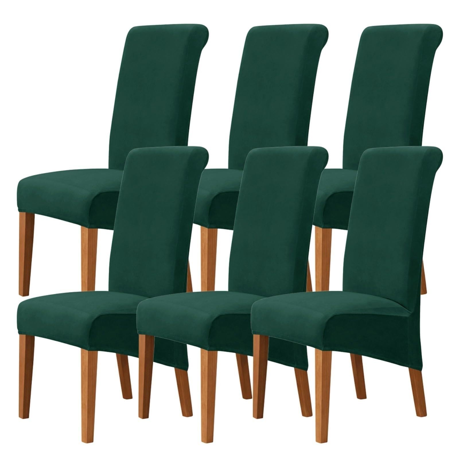 NMVAWIPT Dining Chair Covers, Stretch High-Back Room, For Home Restaurant Living Banquet Four Season, Easy Installation(9#,6Pcs)