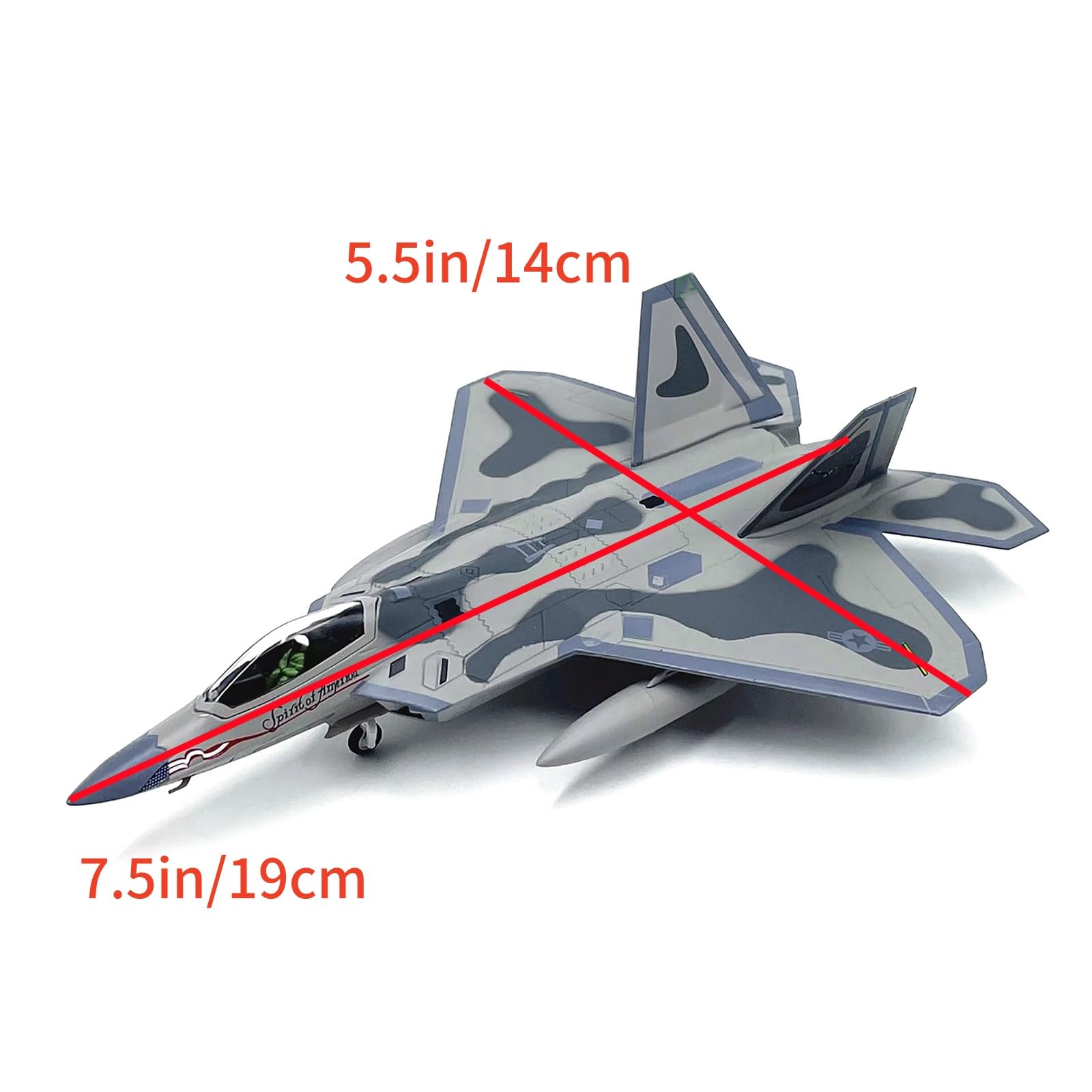 Amazon.co.jp: 合金製 アメリカ空軍 F-22 ラプター 戦闘機 模型 1:100