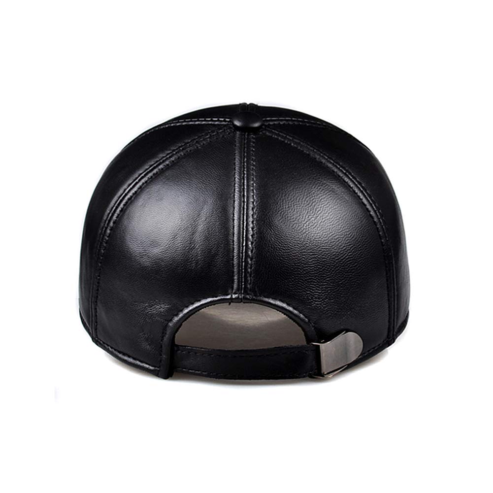 Gorra De Béisbol De Cuero para Hombre Gorro con Viseragorras Cap Sombrero Invierno De Deporte Ajustable