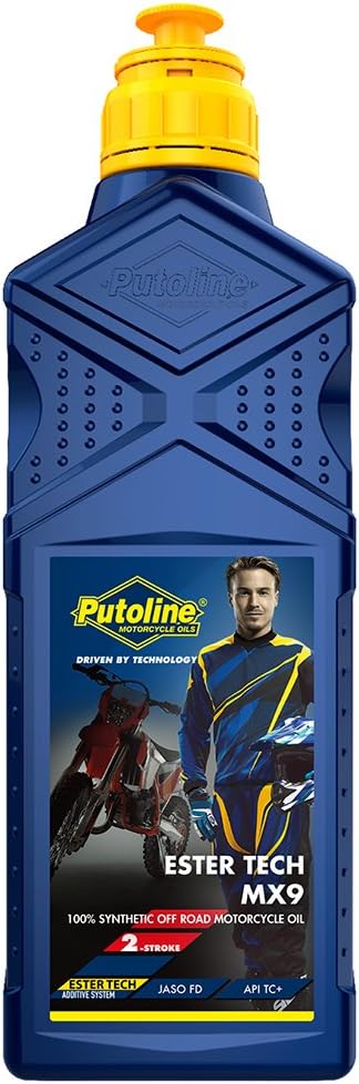 2-Stroke Oil 1 Litre Ester Tech MX9 Off-Road Fully Synthetic Engine Oil