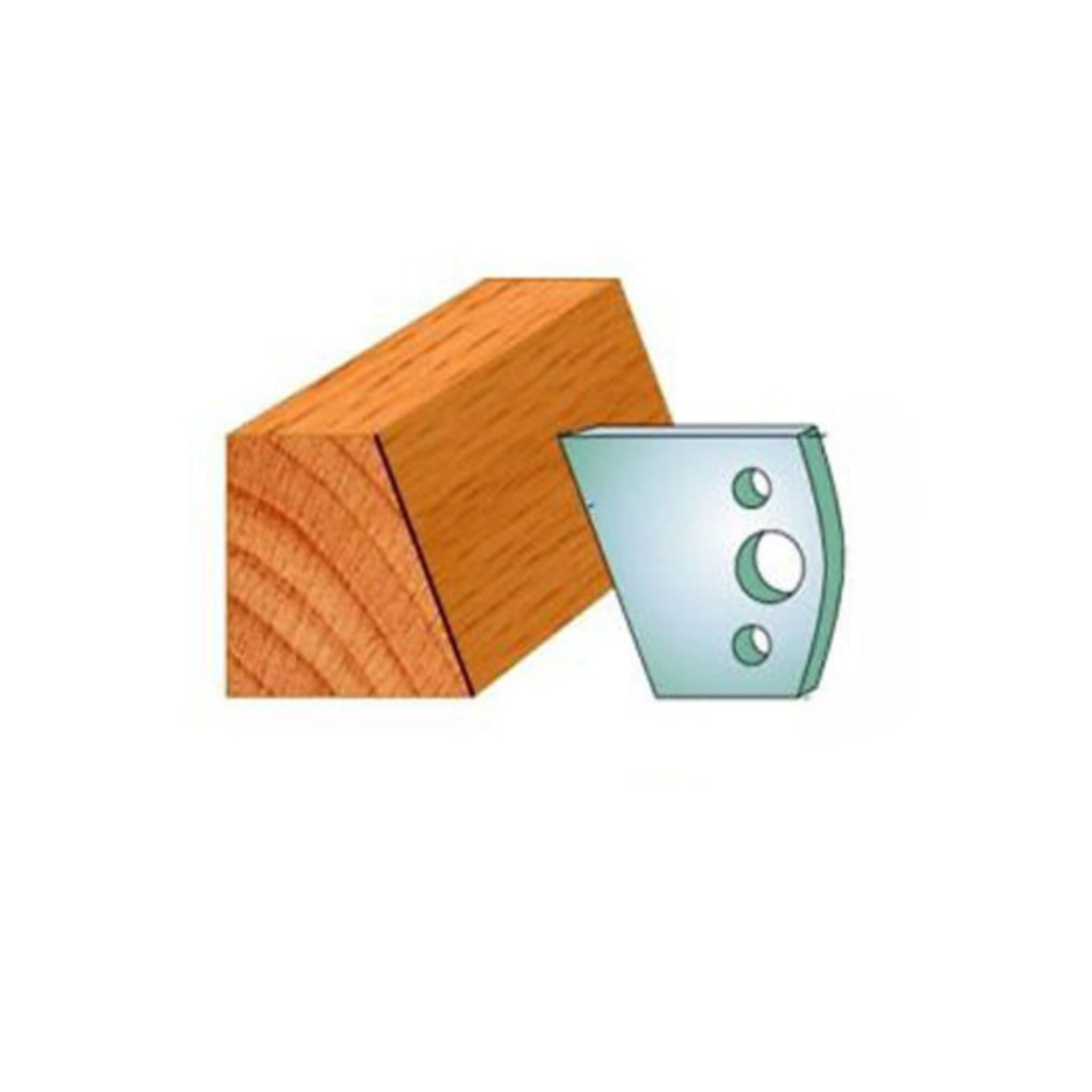 40mm Euro Spindle Moulder Cutters - Profile 001 Knives Only Pack of 2 Made by Xcalibur Tooling — image 1