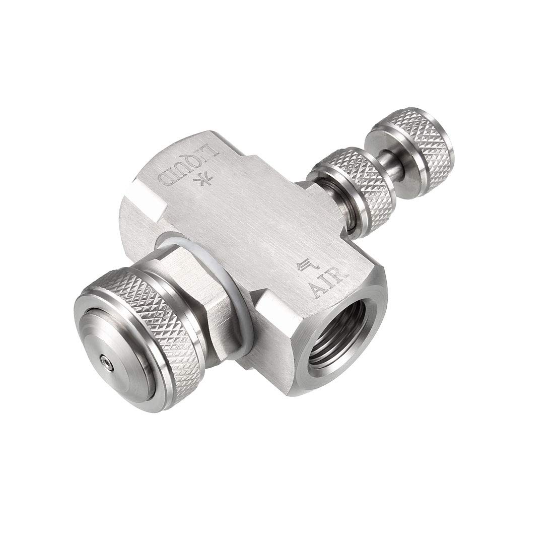 SOHNVWTGD Air Atomizing Nozzle, 1/4BSPT Misting Low Pressure Siphon ConeShape Spray Tip