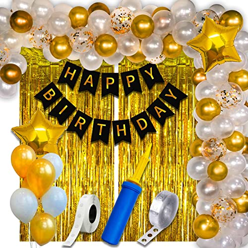 Party Propz Happy Birthday Decoration Kit - 63 Pcs, Happy Bday De...