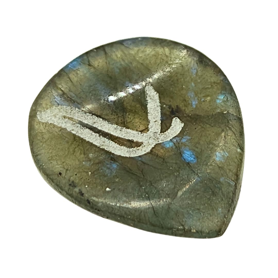 Plettro artigianale in pietra rara per chitarra con impronta anatomica (Nativo Picks Rare Stones – BLUE OCEAN TRANSPARENT)