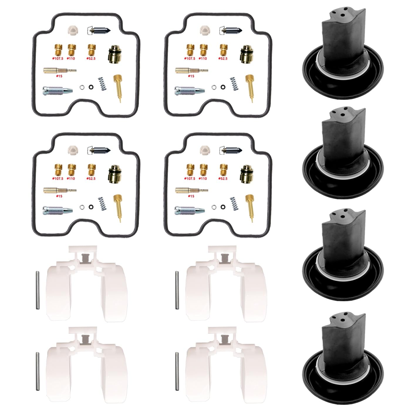 Kit de Reparación de Carburador para XJR1300 2002-2006 1300cc | BS36 carburador para XJR 2005 reparación piezas moto revisión repuesto flotador aguja membrana junta