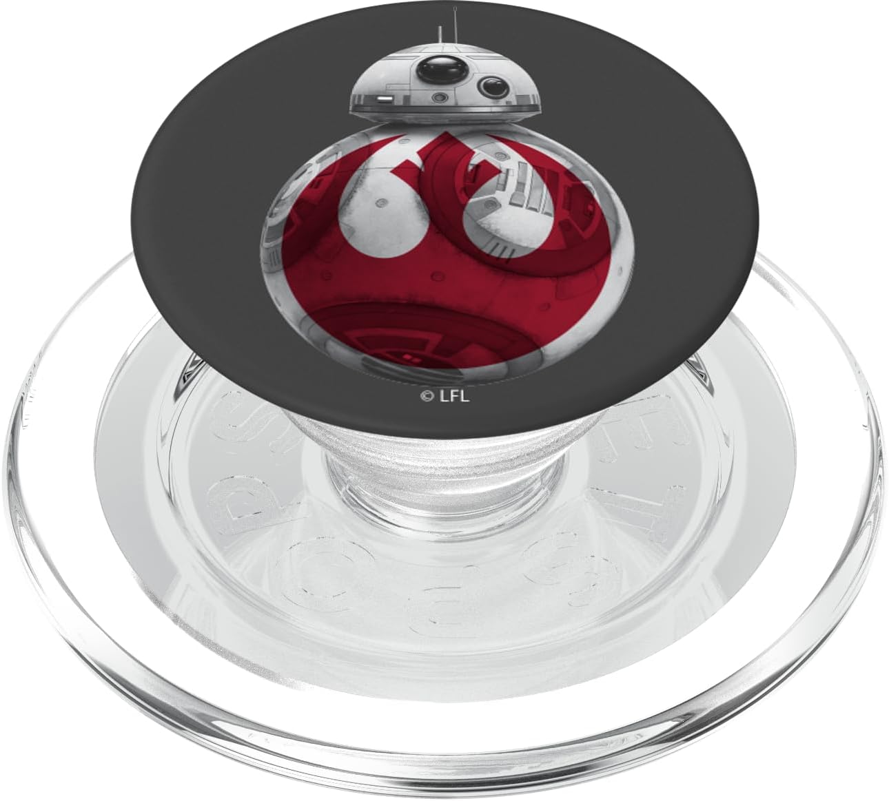 Star Wars Red Rebel Logo On BB8 Portrait PopSockets MagSafe PopGrip for iPhone
