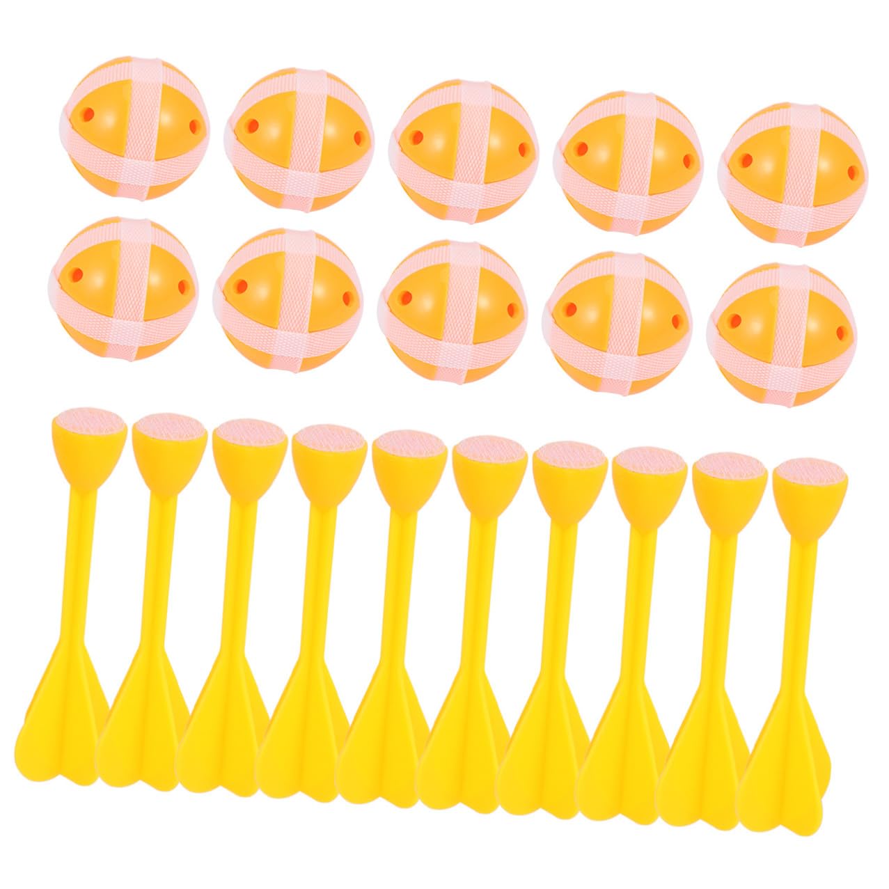 OFFSCH Sticky Ball Dart Set 20Pcs Plastic Play Toy for Kids Toddlers