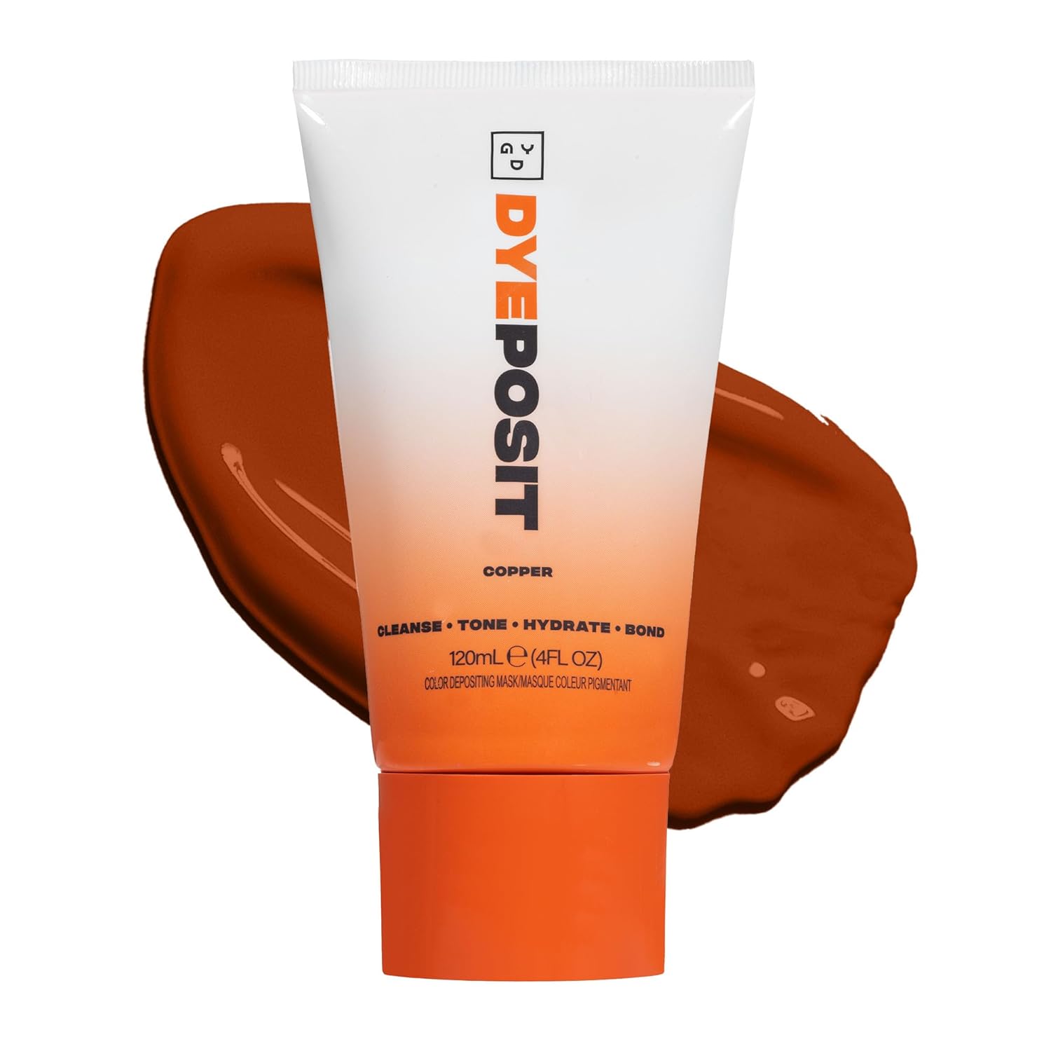 Good Dye Young Color Depositing Mask, DYEposit Color Depositing Conditioner, Toning Treatment, Tone & Enhance Color-Treated Hair - Semi Permanent Hair Dye, Vegan and Cruelty-Free (Copper) 4 fl oz - Image 4