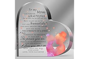 Acrylic Heart Plaque - Meaningful Keepsake for Mom
