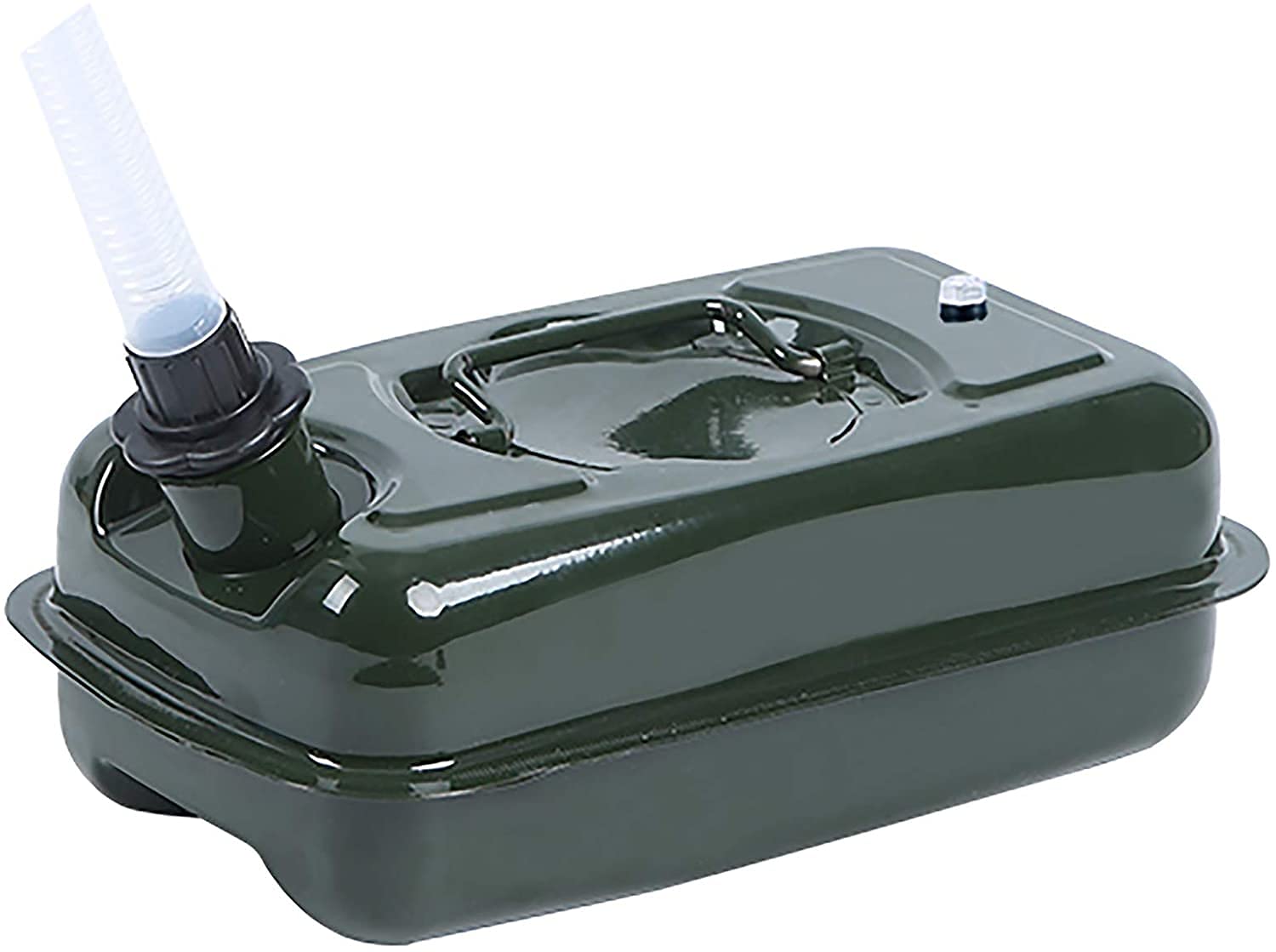 Réservoir de carburant jerrycan en métal 3L de forme carrée et de rechange pour motos, vert olive