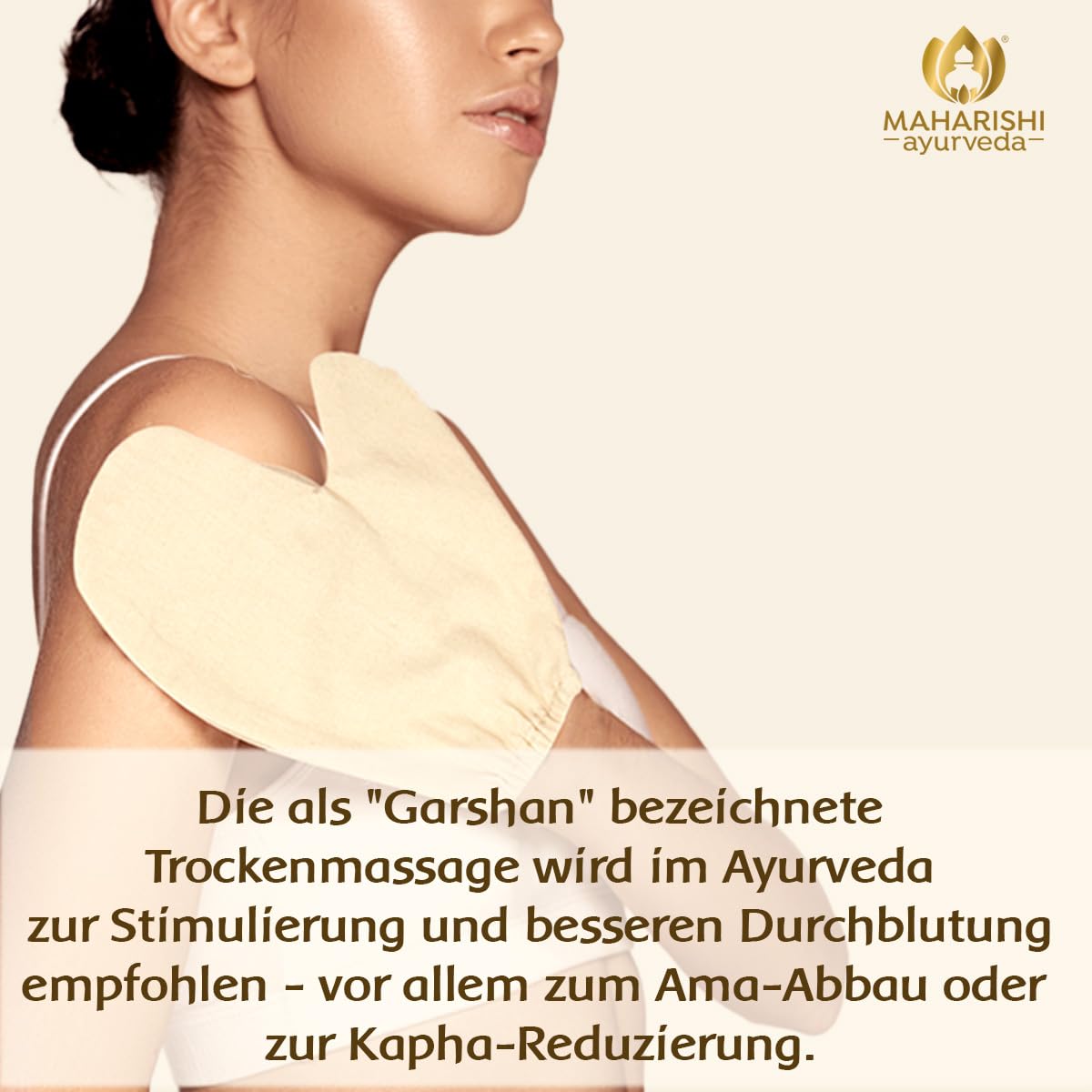 Maharishi Ayurveda Garshan - Guantes de masaje (1 unidad)