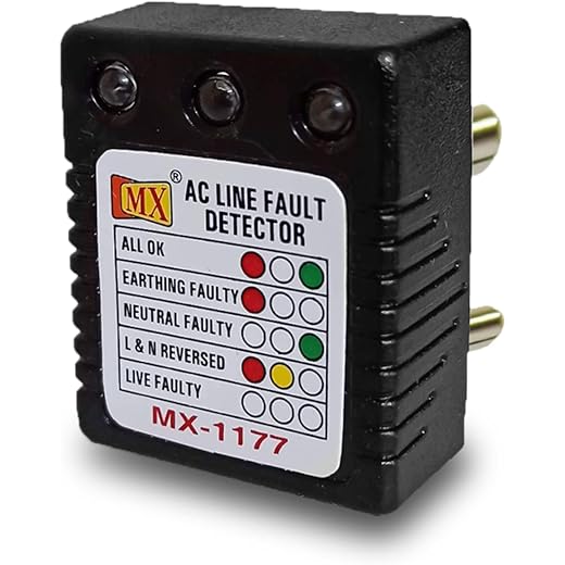 AC Line Fault Detector Plug Tester