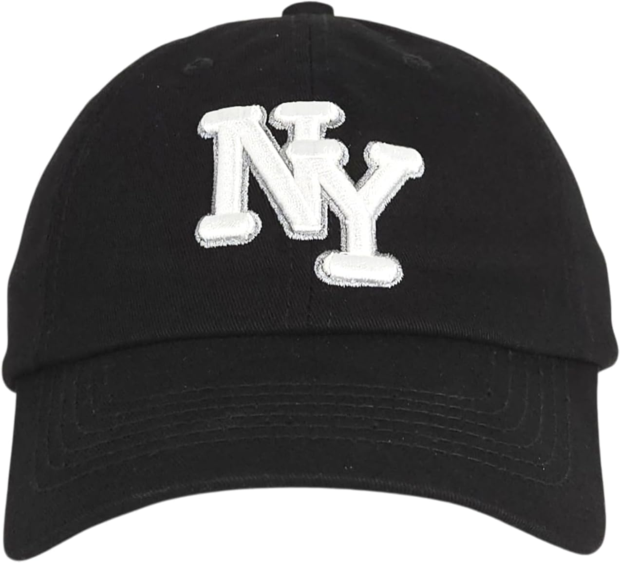 NY 3D Embroidered Cotton Dad Hat – New York Baseball Cap, Adjustable Metal Buckle Strap, Unstructured Low-Profile Style - Image 2