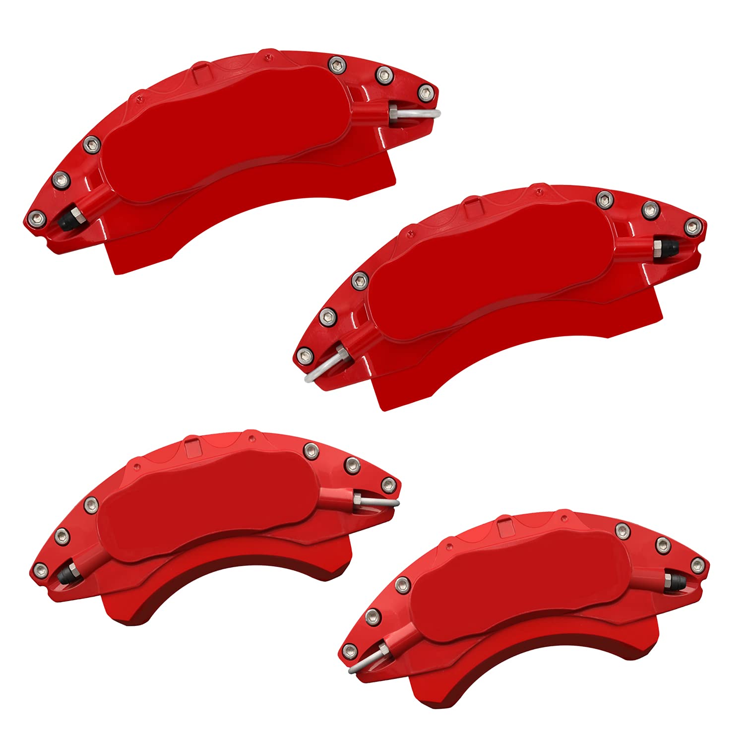 Photo 1 of AOOA Powder Coating Aluminum Red Caliper Cover Fits Toyota Camry SE/LE 2019-2024(2WD) Manual Parking Brake