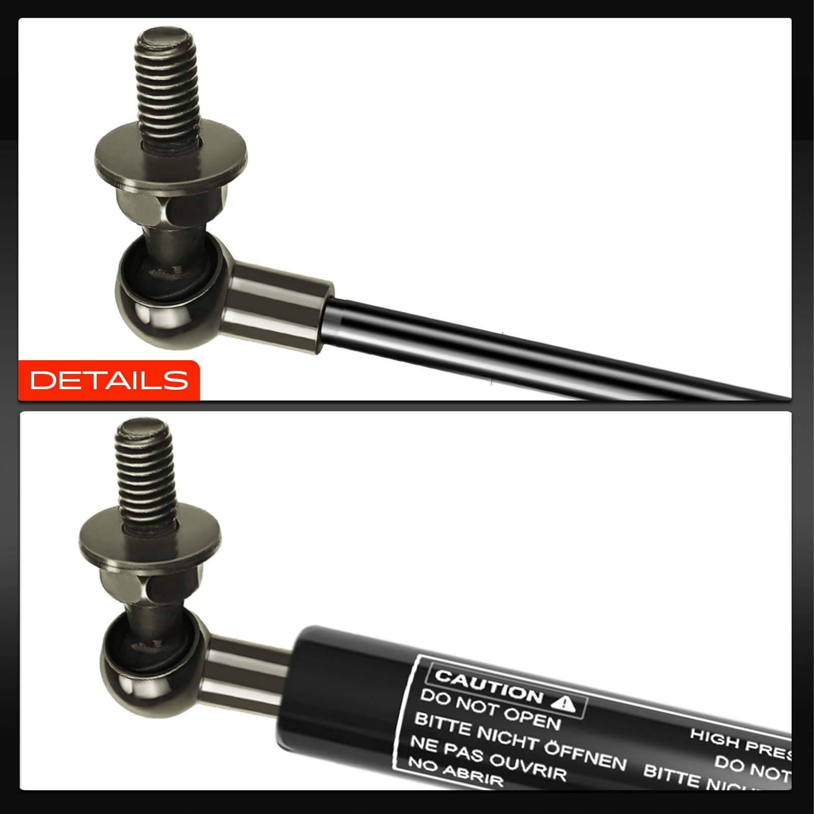 Frankberg 2x Amortisseurs à ressort à gaz pour capot 5345069025 | Compatible avec: LX470 J100 SUV