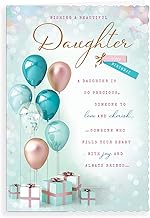 Piccadilly Greetings Avant Garde Studios Birthday Card Daughter - 9 x 6 inches