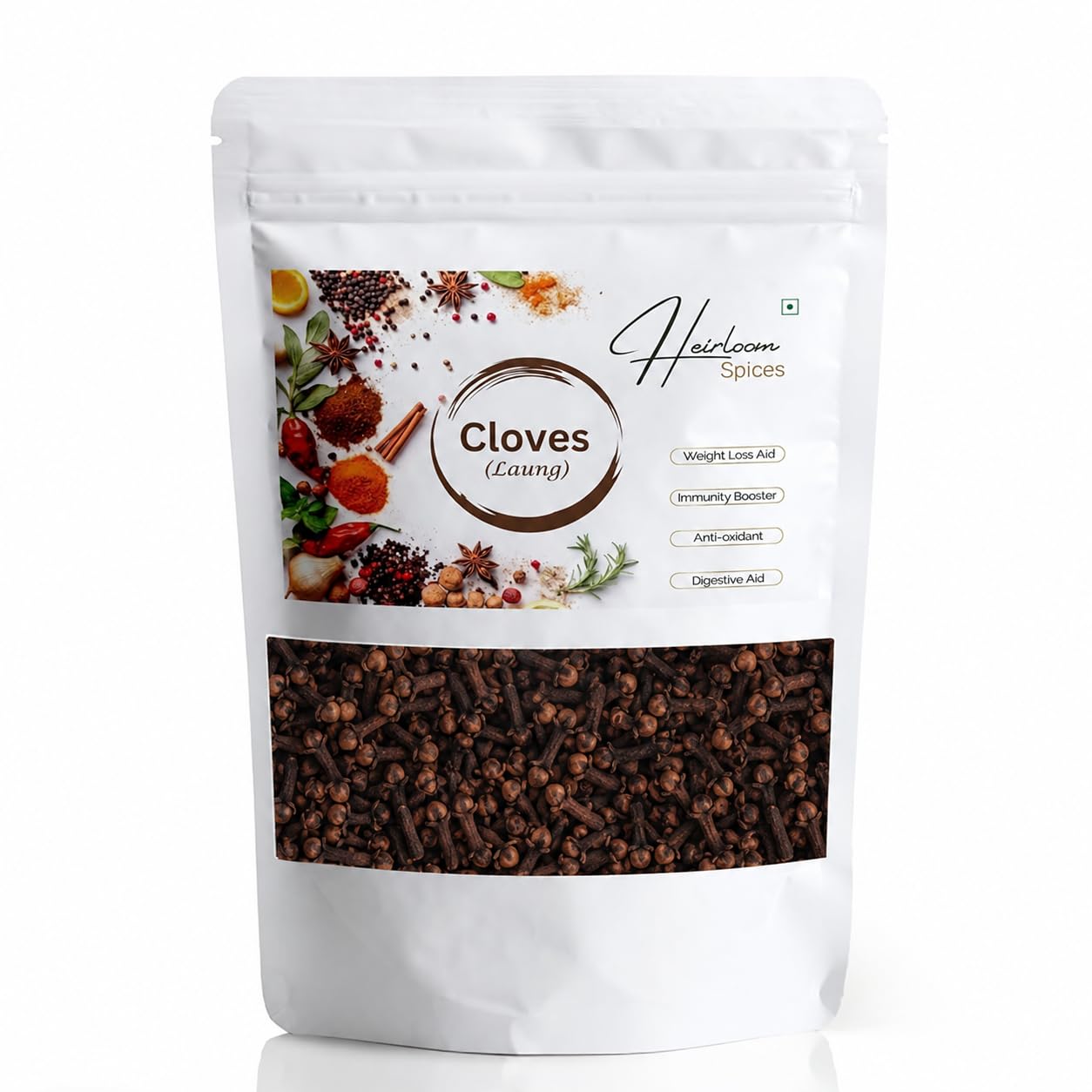 Heirloom Spices- 200 grams Whole Natural Cloves From Kerala | Pesticide Free, Non-GMO | Premium Sabut Laung | HEALTHY LIFE CHOICE