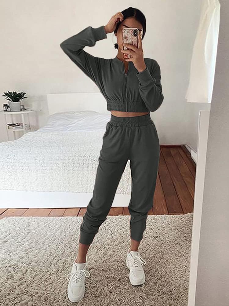 Ensemble Survêtement Femme Coton-lin - Chemisier Manches Chauve-souris + Pantalon Jogging - Noir - Taille XL