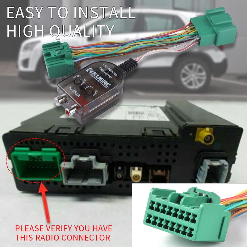 Miniatura 6 de Sistema de radio original para automóvil con adaptador de amplificador añadido para vehículos GM Chevy Camaro Colorado Silverado GMC Canyon Yukon