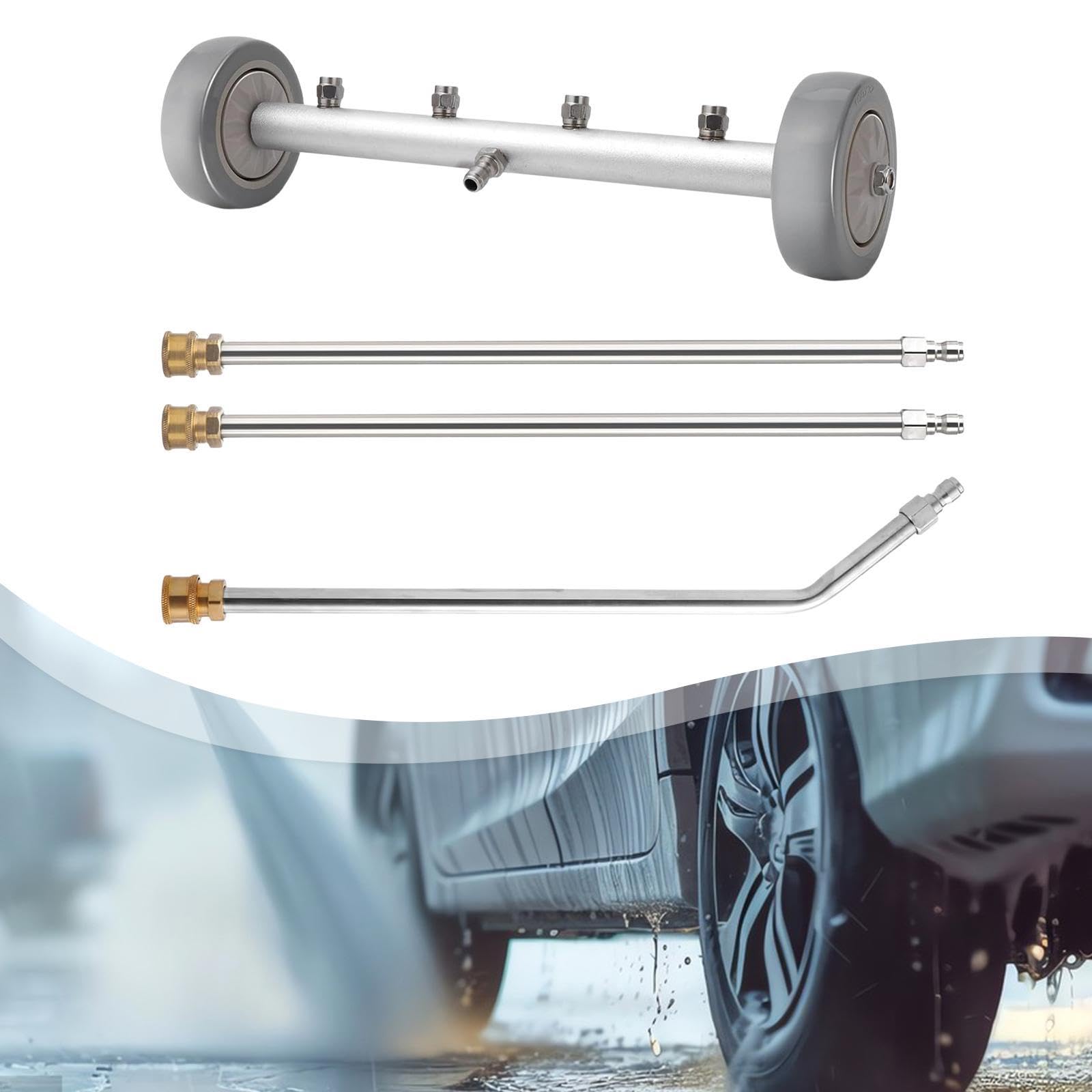 perfk 3 Piezas de Varillas de extensión para hidrolavadoras, Piezas de reparación de Rendimiento, Multiusos, fáciles de Instalar para Limpiador de Tren, Sin Conector