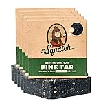 Dr. Squatch Natural Bar Soap for Men - Cold Process Soap with No Harsh Chemicals - Pine Tar (5 oz, 5-Pack)