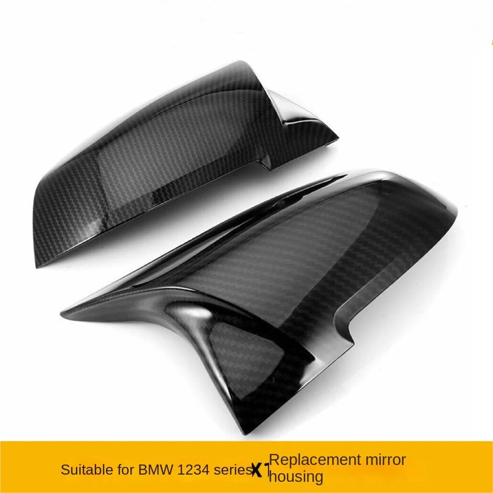 Osłona lusterka prawego i lewego Pasuje do obudowy lusterka wstecznego ABS BMW serii 1234 X1/F20F22F30F32 ze wzorem węglowym.