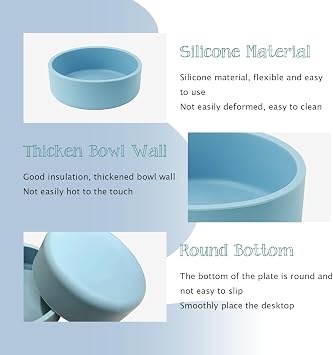 Silicone Air Fryer Egg Mold 3 Pack - Reusable Egg Cups for Air Fryer, Oven & Microwave, Silicone, Dishwasher Safe, Non-Stick Breakfast Accessories, Individual Microwave Egg Cooker (Blue)