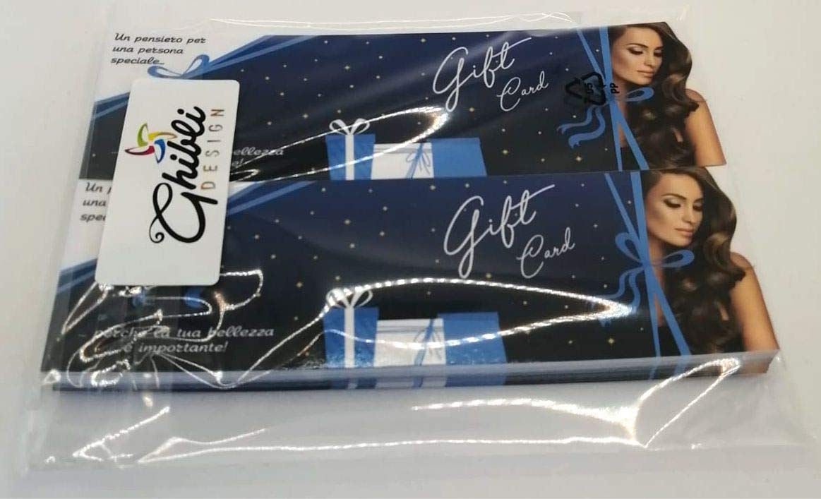 50 Buoni Regalo Pieghevoli Per Parrucchieri – Gift Card Professionali Con Plastificazione, Da Compilare Per Offrire Sconti E Omaggi