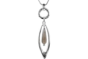 Fashion Jewelry Silver Grey Necklace for Women with Gift Box