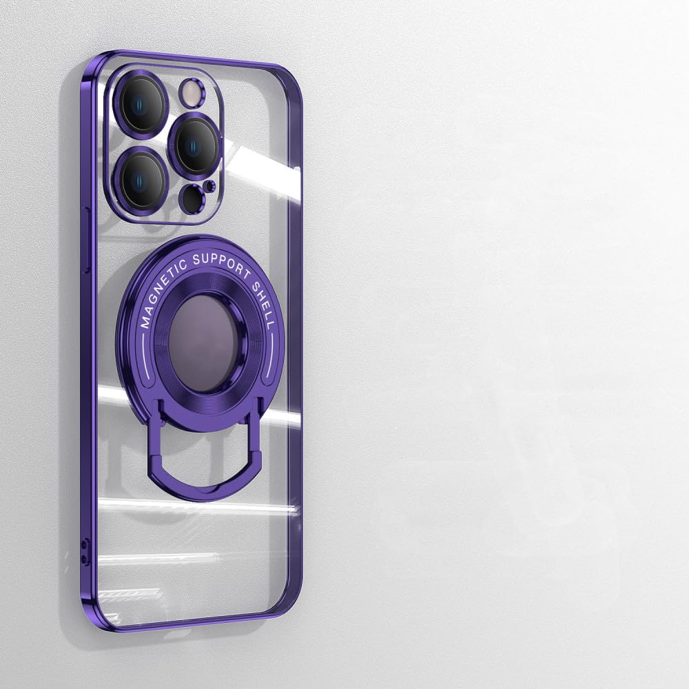 Support magnétique ENILSA violet pour étui de chargeur sans fil iPhone 12