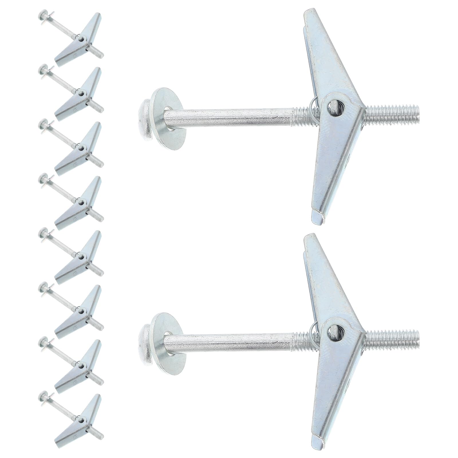 LOGOFUN 30PCS Airplane Bolts Hollow Wall Anchors Fiber Board Fixings Petal Screw Fasteners with 16mm Hole for Home Decor Mounting Supplies