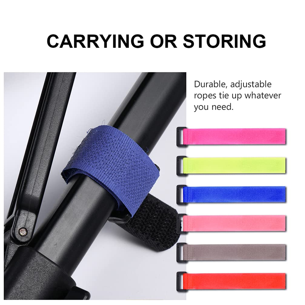 BESPORTBLE 20pcs Angling Rod Adhesive Belt Fishing Rod Binding Belt Nylon Buckle Straps Tidy Damage- Random