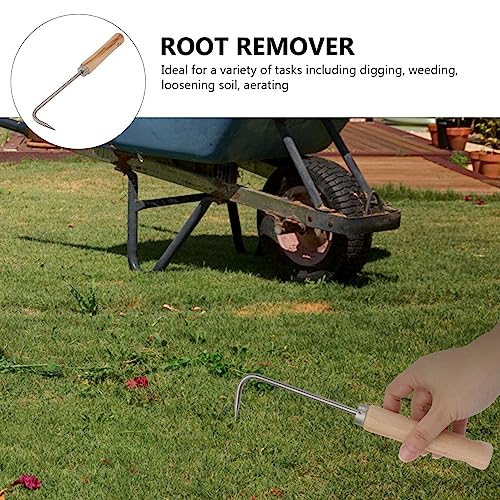 YARNOW Removedor de Raíces de Acero con Mango de Madera miniatura 6