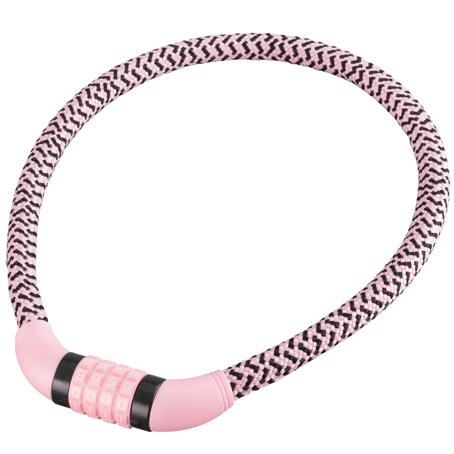 PUKY LOCKSTAR Kabelschloss Retro Rose | Flexibles 70cm Stahlkabel | Individueller 4-stelliger Zahlencode | Diebstahlschutz | Sicher & Stilvoll | Robust & Langlebig | Kinderfreundlich | Fahrradzubehör