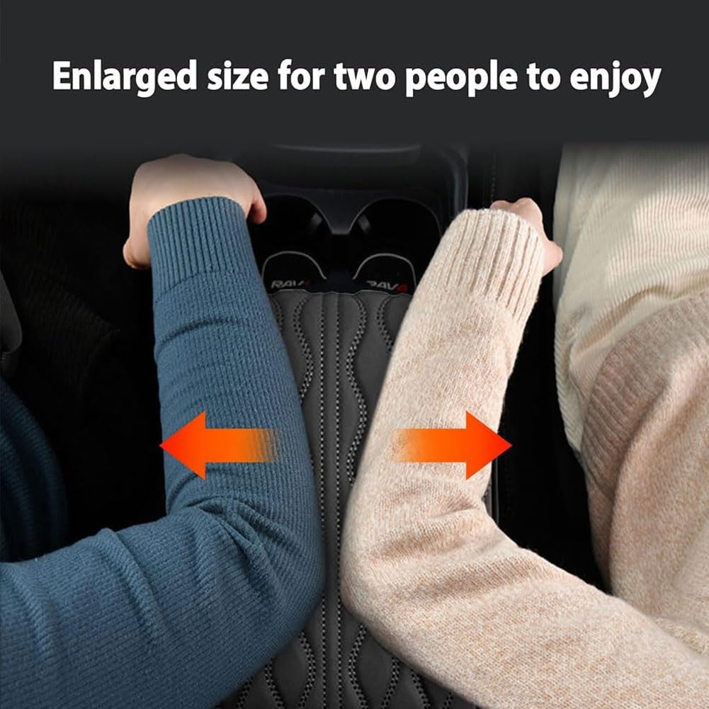 Copri Bracciolo Auto In Memory Foam – Per Jeep Compass 2017-2023, Protezione Antigraffio E Impermeabile, Nero