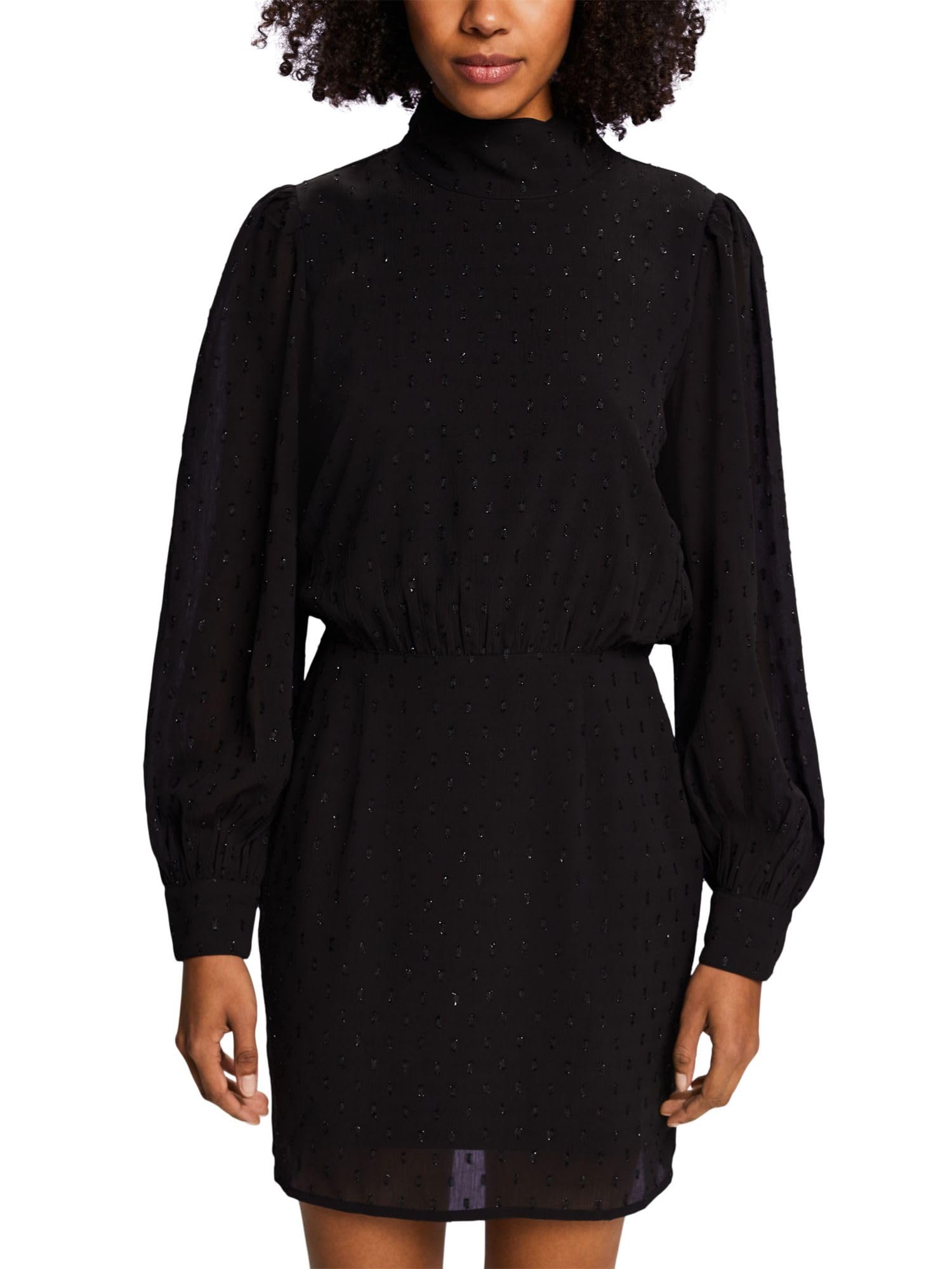 ESPRIT Women's 113EE1E310 Dress, 001/BLACK,