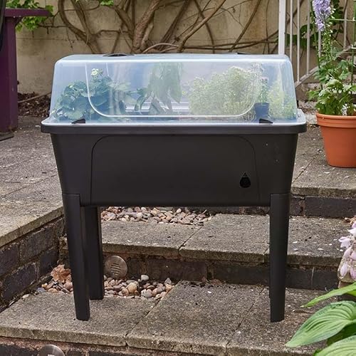 sgpuk Raised Patio Planter Ideal for growing flowers, herbs, and veggies 78cmH x 76cm x 38cm