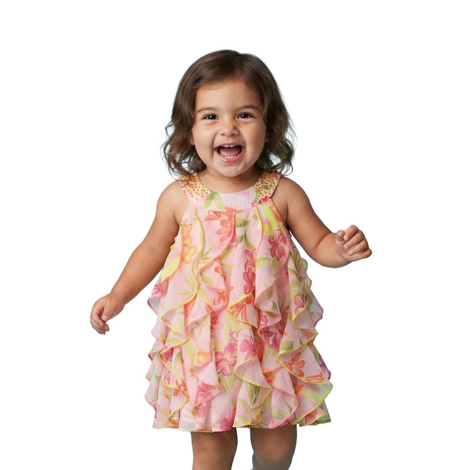 Infant Girls Floral Printed A-Line Dress | Age 0-3 Years-image-21