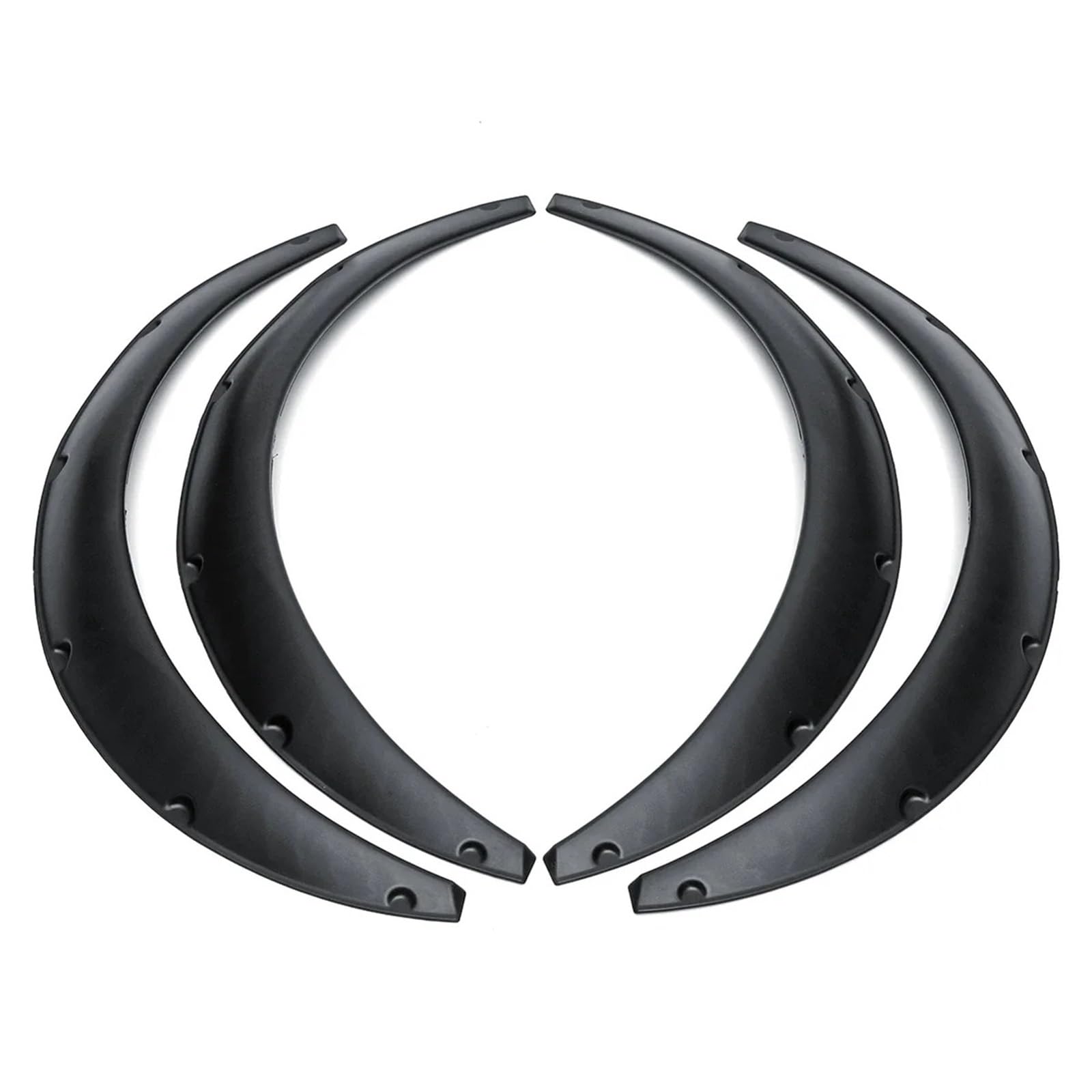 Pare-boue d'aile Convient pour BMW Fit pour Benz pour Audi pour Golf Car Body Fender Flares Extension Garde-boue(4Pcs Small Black)