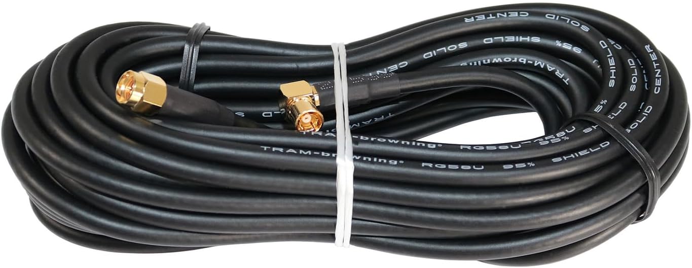 Tram® Satellite Radio Mirror-Mount Trucker Antenna with RG58 Coaxial Cable and SMB-Female Connector