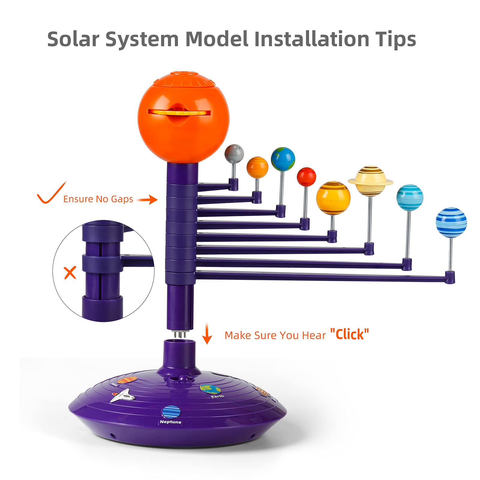 Science Can Solar System for Kids, Talking Astronomy Solar System Model